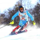 Tommaso Saccardi holte sich den Sieg im Europacup-Slalom. © Tommaso Saccardi