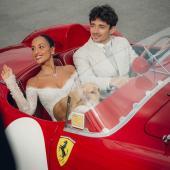 Alexandra Saint Mleux und Charles Leclerc haben sich das Ja-Wort gegeben. © Instagram/charles_leclerc