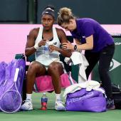 Coco Gauff musste aufgeben. © APA / CLIVE BRUNSKILL