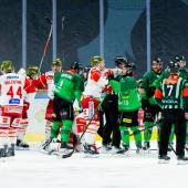 Der HC Bozen war in Laibach auf verlorenem Posten. © Filip Barbalic