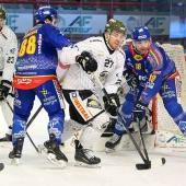 Der HC Meran greift gegen Asiago nach dem Halbfinale. © AlpsHL/Serena Fantini / Fantini Serena