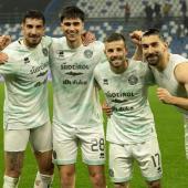 Die Südtiroler Torschützen am Dienstag: Emanuele Pecorino, Raphael Kofler, Daniele Casiraghi und Silvio Merkaj. © FCS