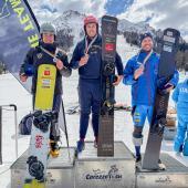 Fischnaller (Mitte) krönte sich zum Italienmeister. © Sportissimus