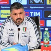 Gennaro Gattuso at the press conference in Coverciano. © ANSA / CLAUDIO GIOVANNINI