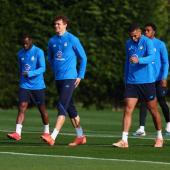 Giorgio Scalvini, Isak Hien and company welcome FC Bayern to Bergamo. © ANSA / MICHELE MARAVIGLIA
