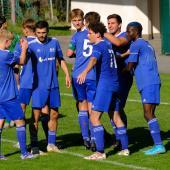 Großer Jubel bei Algund nach dem 2:1-Sieg gegen Ulten M. Dorn