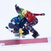 Jakob Dusek (vorne) holte sich den Sieg. © Tobias Unterhofer / GIOVANNI ZENONI