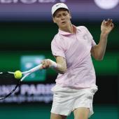 Jannik Sinner in Aktion. © ANSA / JOHN G. MABANGLO