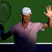 Jannik Sinner steht im Achtelfinale von Indian Wells. © APA / MATTHEW STOCKMAN