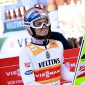 Johannes Lamparter ist der beste Nordische Kombinierer der Saison. © APA/afp / EMMI KORHONEN