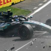 Kimi Antonelli demolierte seinen Boliden. © APA/afp / PAUL CROCK