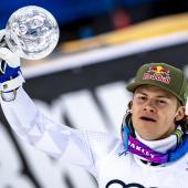 Lucas Braathen has won the crystal globe for the Giant Slalom World Cup. © ANSA / JEAN-CHRISTOPHE BOTT