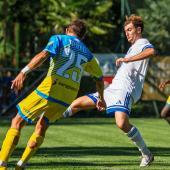 Marlind Bahaj im Dress des FC Obermais. Jetzt spielt der Trentiner in Albanien.