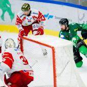 Sam Harvey war der Matchwinner für den HC Bozen in Ljubljana. © Filip Barbalic