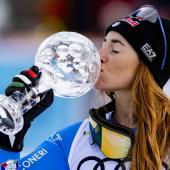 Sofia Goggia gab nach ihrem Triumph einen Einblick in ihre Gefühlswelt. © ANSA / JEAN-CHRISTOPHE BOTT