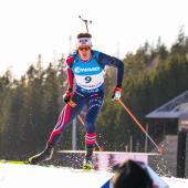 Sturla Holm Lägreid wird die Verfolgung eröffnen. © APA/afp / HEIKO JUNGE