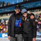 Tommaso Giacomel mit seiner Freundin Elisa. © Tommy Giacomel