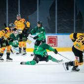 Der HC Pustertal vergab den ersten Matchpuck. © Domen Jancic