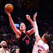 Der Wiener Jakob Pöltl ist ein Fixpunkt bei den Toronto Raptors. © APA / COLE BURSTON