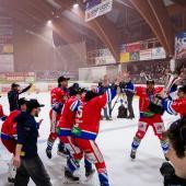 Die Grödner Cracks sind Meister in der Alps Hockey League. © matthaeus kostner