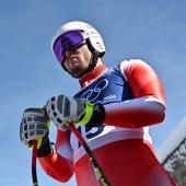 Ein Schweizer Speed-Spezialist hat sich an der Hand verletzt. © APA/afp / FABRICE COFFRINI