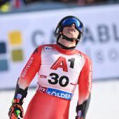 Ein Schweizer verabschiedet sich von der Ski-Bühne. © AFP / KERSTIN JOENSSON