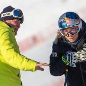 Franz Gamper (links) war über viele Jahre der Coach von Ester Ledecka. © APA / EXPA/JOHANN GRODER