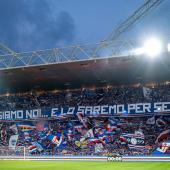 Around 25.000 Sampdoria fans are waiting for FC Südtirol at the Marassi Stadium. © UC Sampdoria