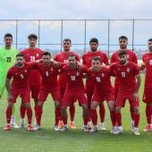 Irans Nationalteam, hier vor einem Freundschaftsspiel Ende März gegen Costa Rica. © APA/afp / ADEM ALTAN