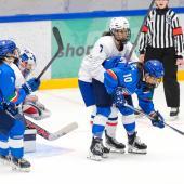 L'Italie (en bleu) a eu du mal face à la France. © Vanna Antonello