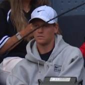 Jannik Sinner als interessierter Zuschauer. © Screenshot