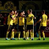 Jubel bei den BVB-Profis. © APA/afp / INA FASSBENDER