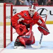 Logan Thompson, goalie for the Washington Capitals. © APA / JAMIE SABAU