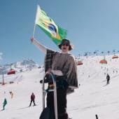 Lucas Pinheiro Braathen hat in Sölden seine erfolgreiche Ausbeute gefeiert. © Instagram / @soelden.official
