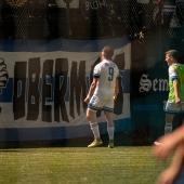 Manuel Brusco jubelt vor den FCO-Ultras. © Patrick Schwienbacher
