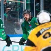 Olimpija bejubelt im vierten Spiel den ersten Torerfolg und zugleich den ersten Sieg. © Domen Jancic