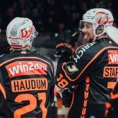 Paul Stepelfeldt (rechts) hat sich  mit Graz zum Meister gekürt. © Graz99ers