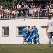 Riesiger Jubel beim SSV Bruneck. © T. Debelyak
