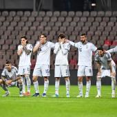 Ungläubige Gesichter bei Italien: Wieder haben die Azzurri die WM verpasst. © ANSA / NIDAL SALJIC