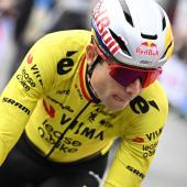 Wout van Aert  musste sich geschlagen geben. © APA/afp / JASPER JACOBS