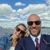 Aksel Lund Svindal und seine Verlobte.