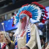 Ausgefallene Outfits gehören zur WM dazu. © ANSA / PETER KLAUNZER