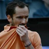 Daniil Medvedvev steht im Halbfinale von Rom. © APA/afp / FILIPPO MONTEFORTE