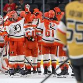 Les Ducks ont remporté la victoire à l'extérieur contre les Golden Knights de Vegas. © APA / ETHAN MILLER