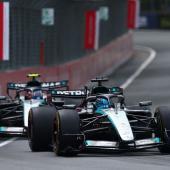 George Russell und Kimi Antonelli lieferten sich ein heikles Duell. © APA / CLIVE MASON