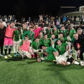 Girlan celebrates winning the Forst Cup.