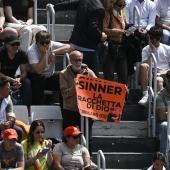In Rom herrscht ein Hype um Jannik Sinner – auch abseits der Tribünenplätze. © ANSA / Riccardo Antimiani