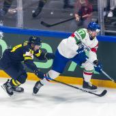 Italien um Mikael Frycklund bekommt es mit Schweden zu tun. © ANSA / SALVATORE DI NOLFI