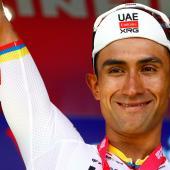 Jhonatan Narvaez strahlte übers ganze Gesicht. © APA/afp / LUCA BETTINI