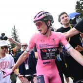 Jonas Vingegaard steuert auf den Giro-Gesamtsieg zu. © ANSA / LUCA ZENNARO